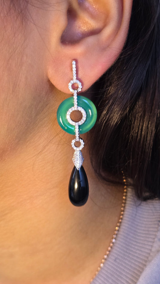 Jade Drop Earrings