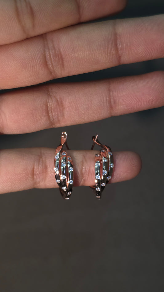Rose Flush Hoops