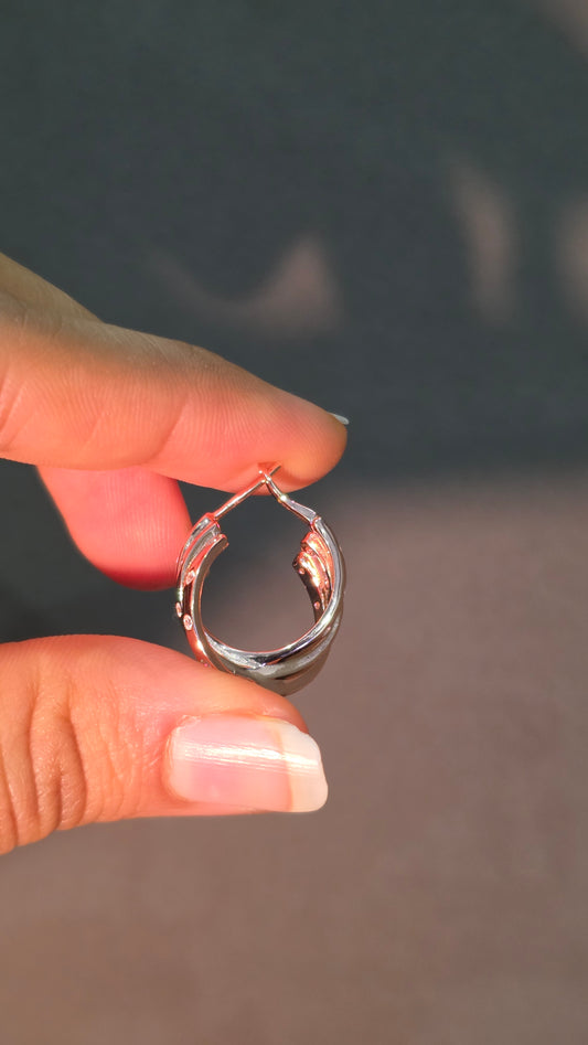 Rose Flush Hoops