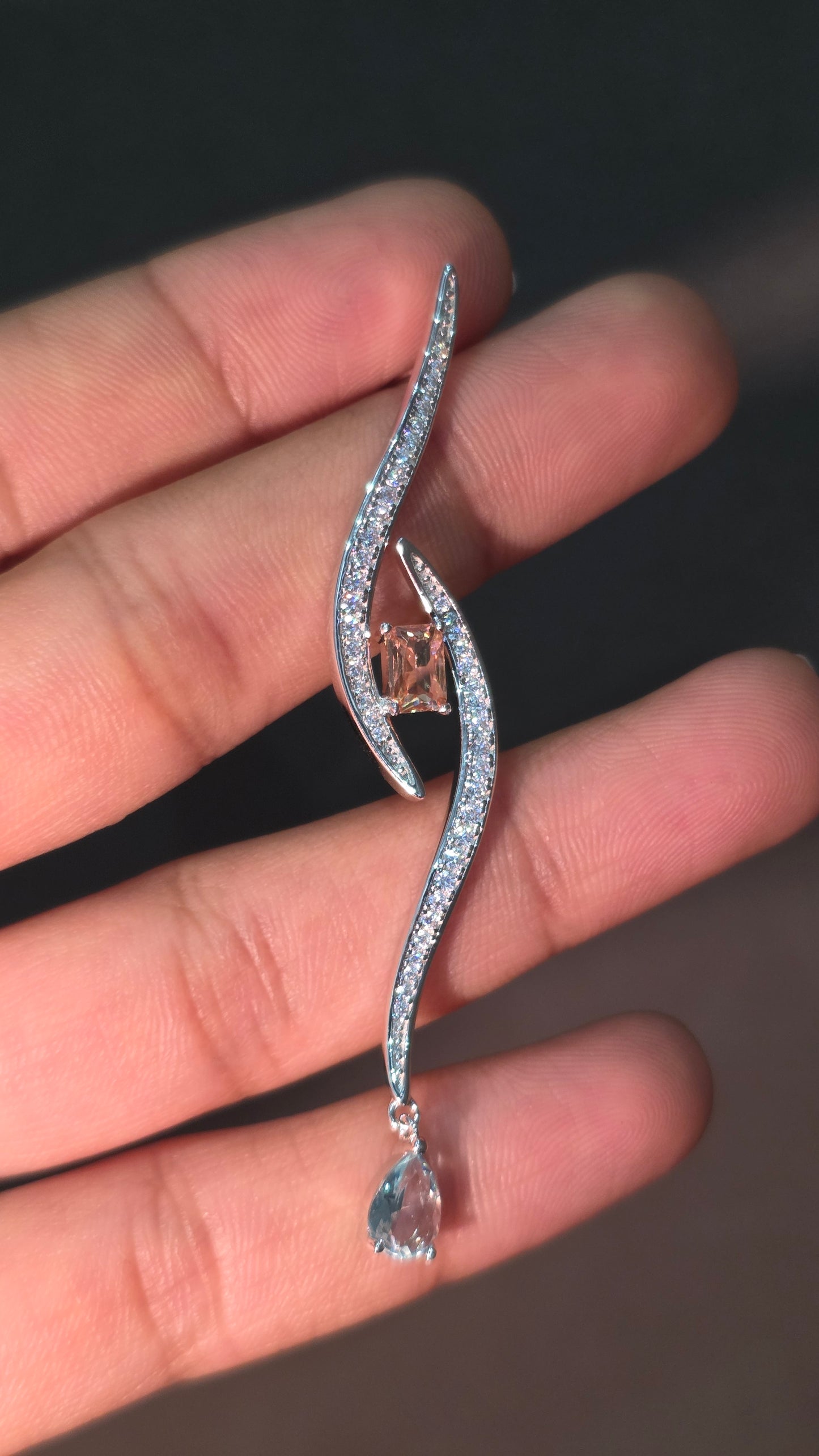 Wave Drop Earrings