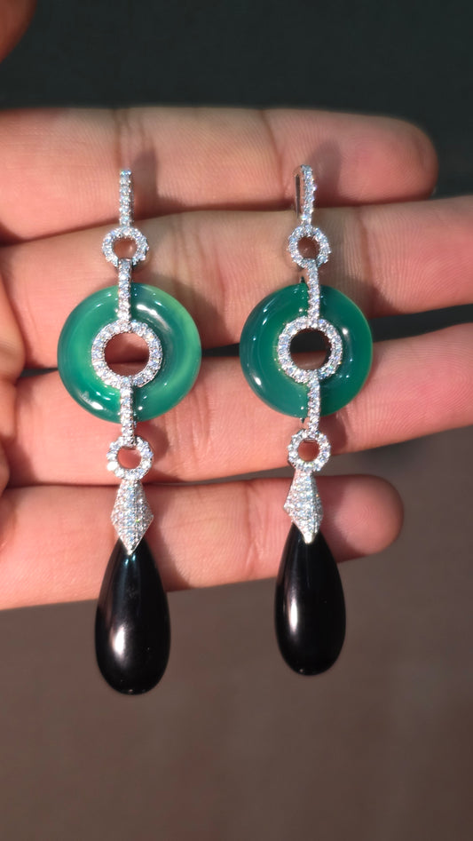 Jade Drop Earrings