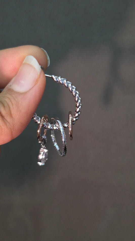 Charm Hoop Earrings