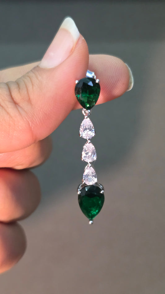 Emerald Drop Earrings