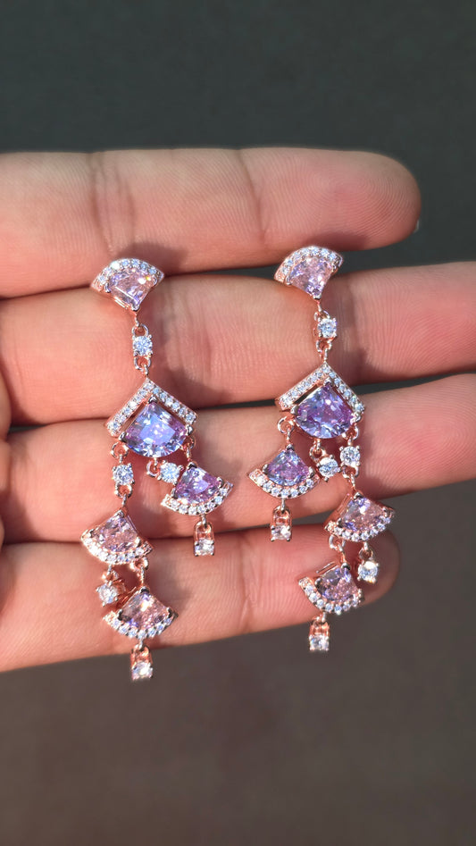 Blush Cascade Earrings