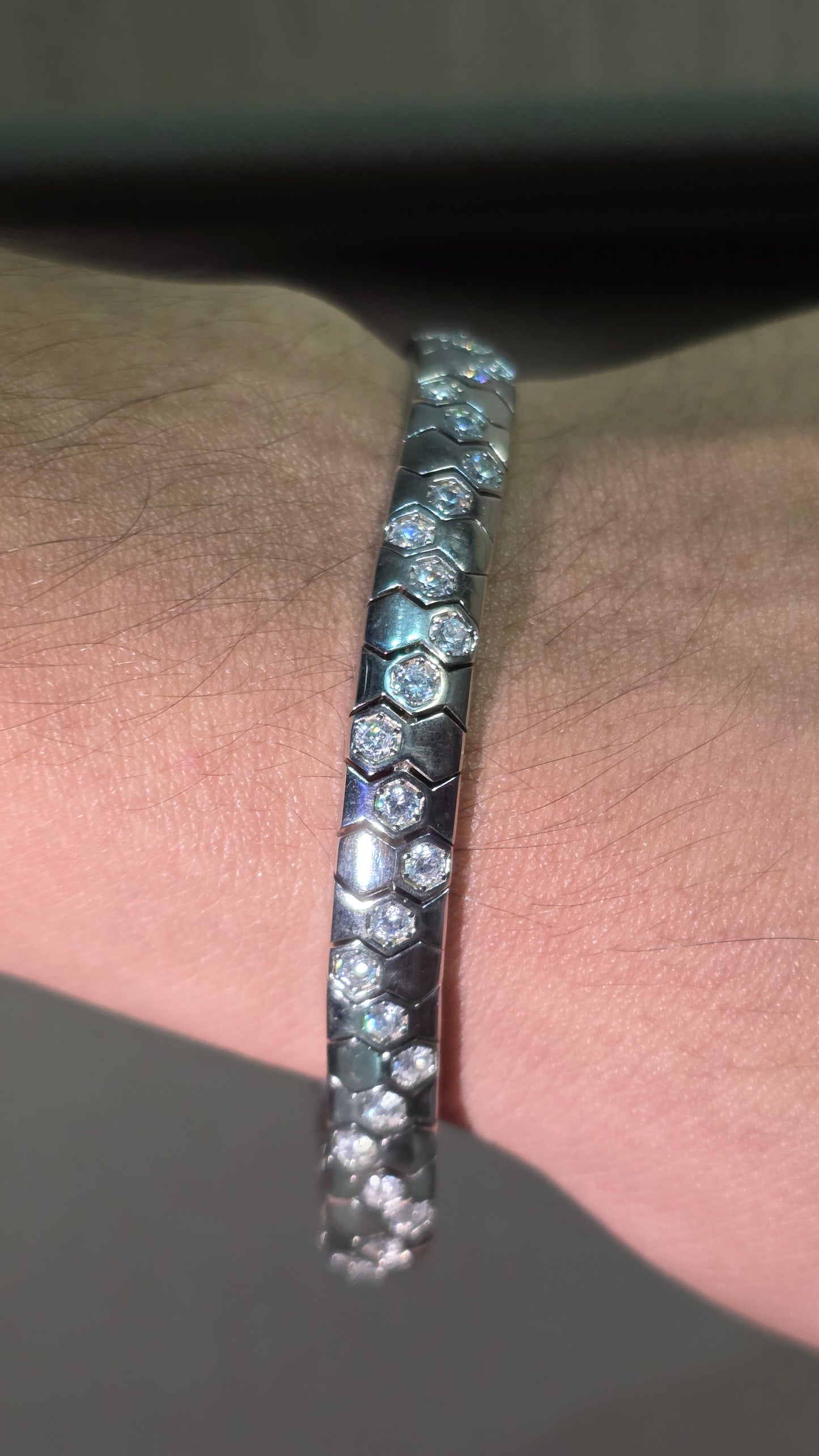 925 Sterling Silver Geometric Bracelet