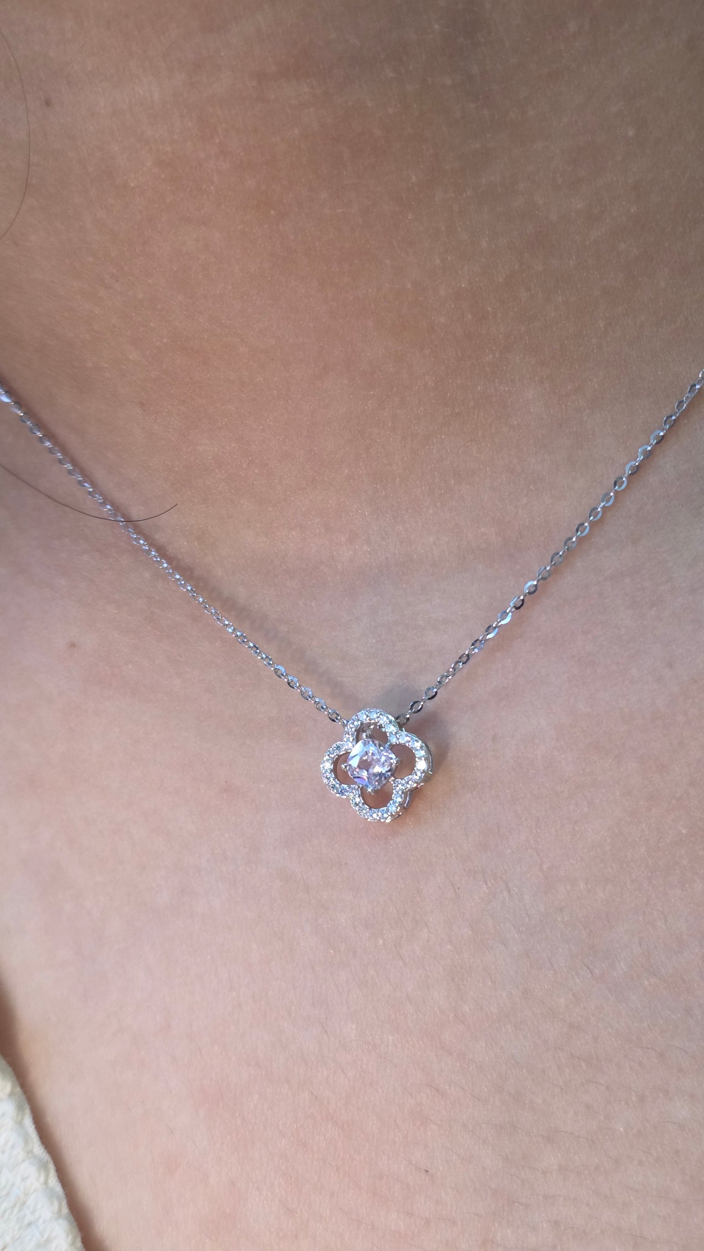 Blush Clover Pendant Chain