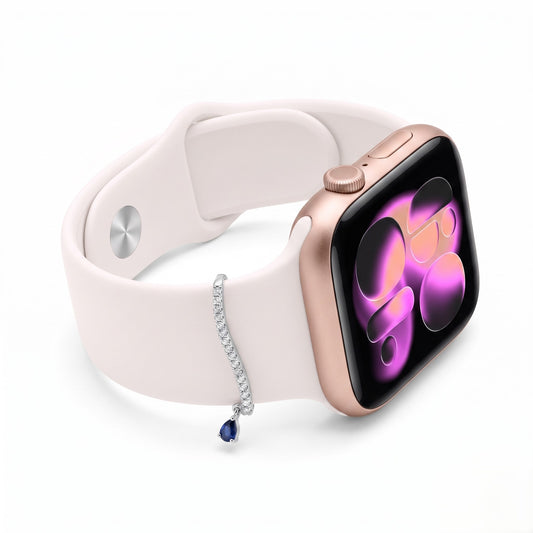 Wave & Drop Watch Charm