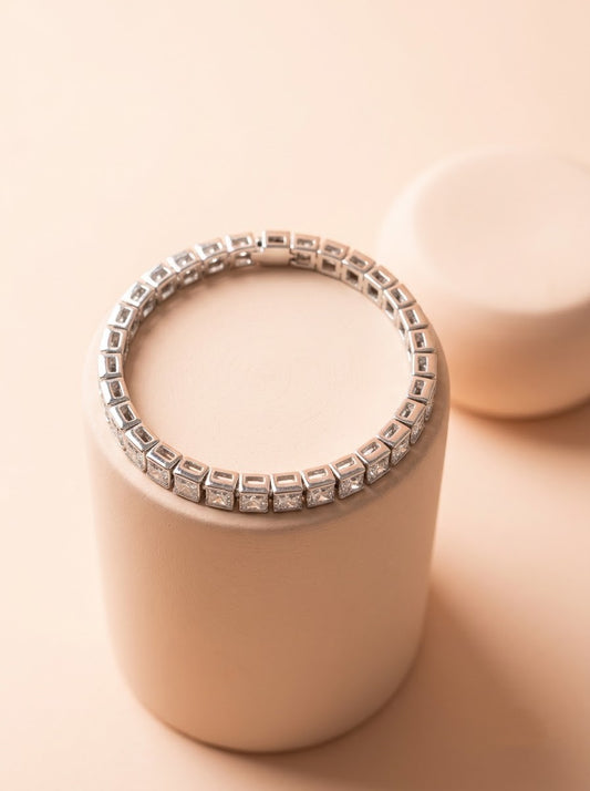 Princess Cut Tennis Bracelet