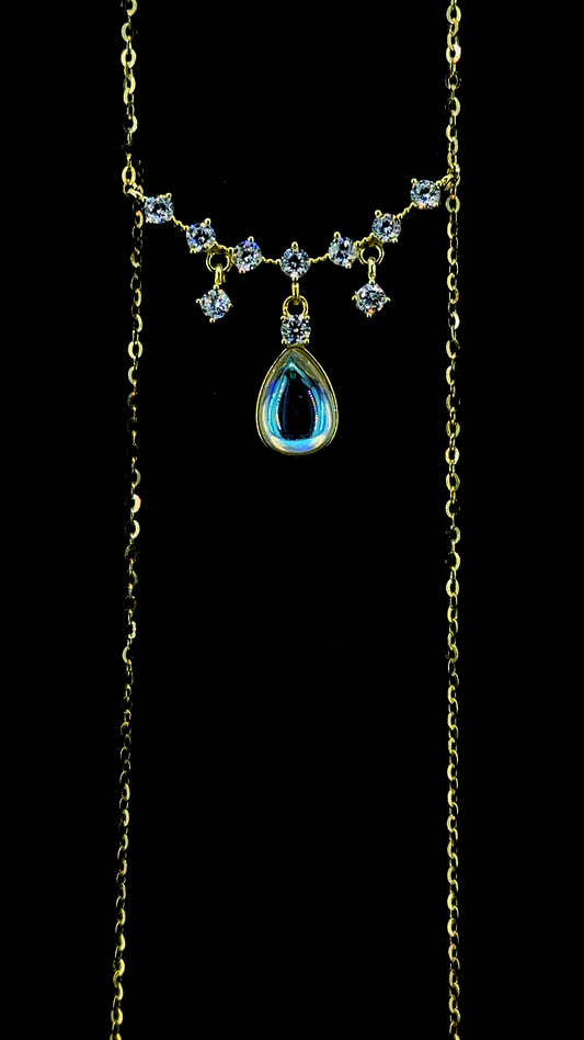 Celeste Pearl Drop Pendant Chain