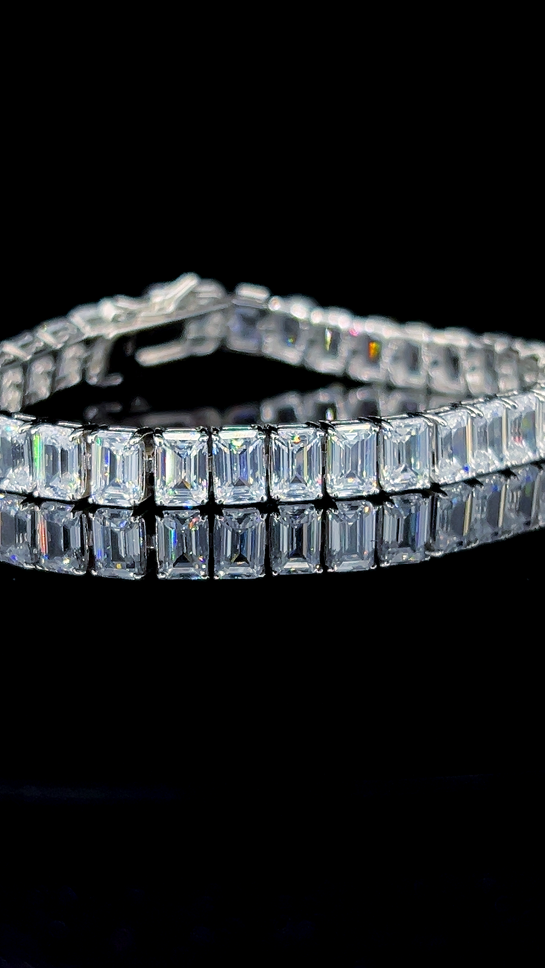 Emerald Tennis Bracelet | 925 Sterling Silver