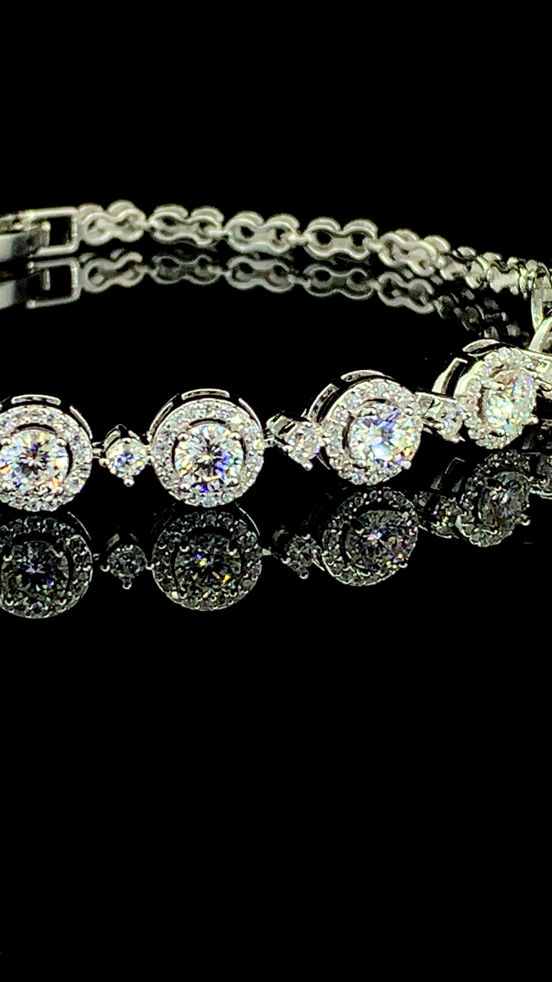 The Halo Tennis Bracelet | 925 Sterling Silver