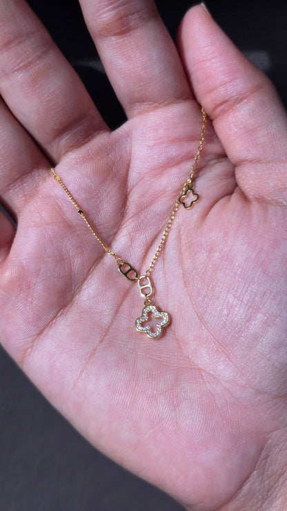 Clover Lariat Pendant Chain