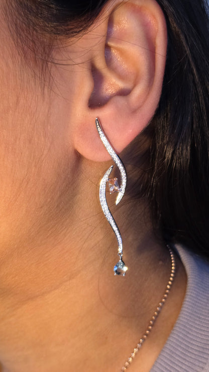 Wave Drop Earrings