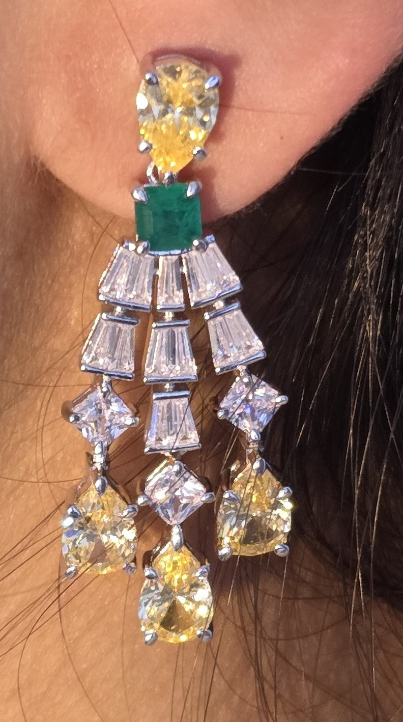 Citrine Chandelier Earrings