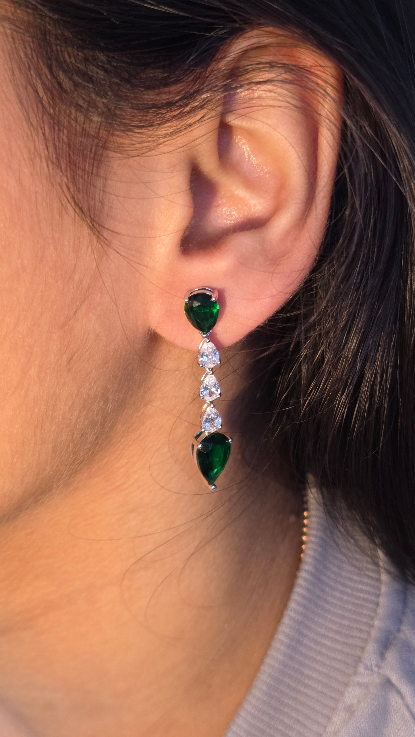 Emerald Drop Earrings