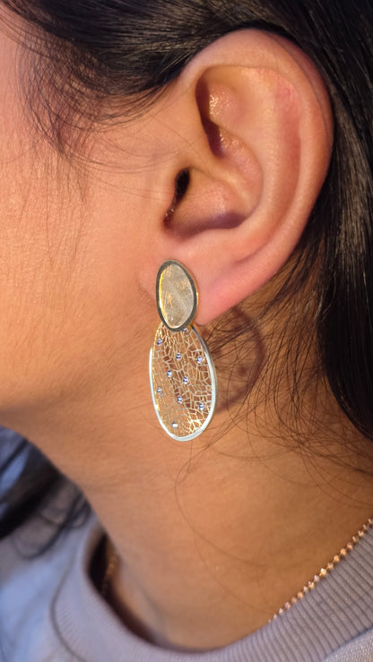 Golden Mesh Earrings