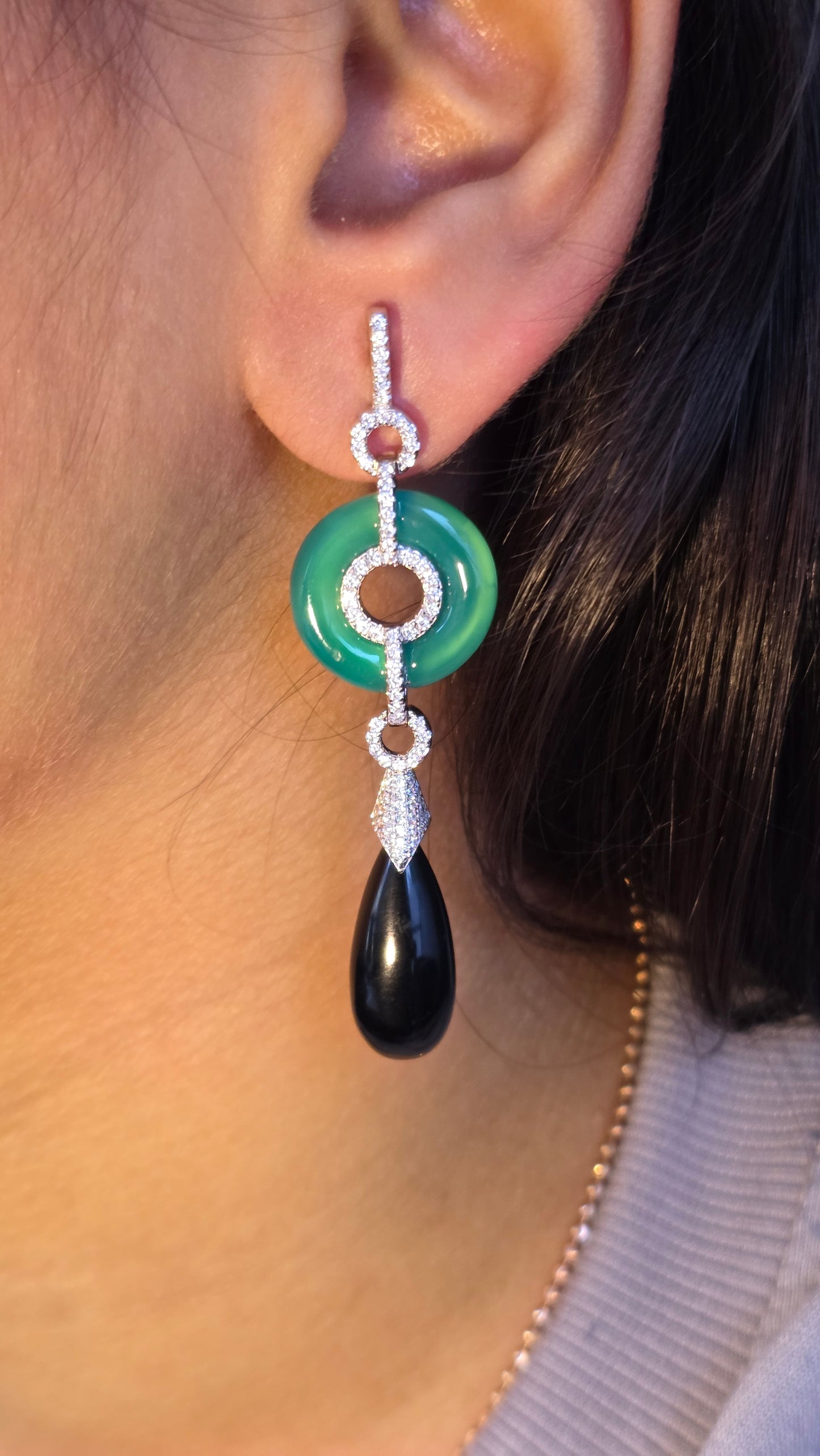 Jade Drop Earrings