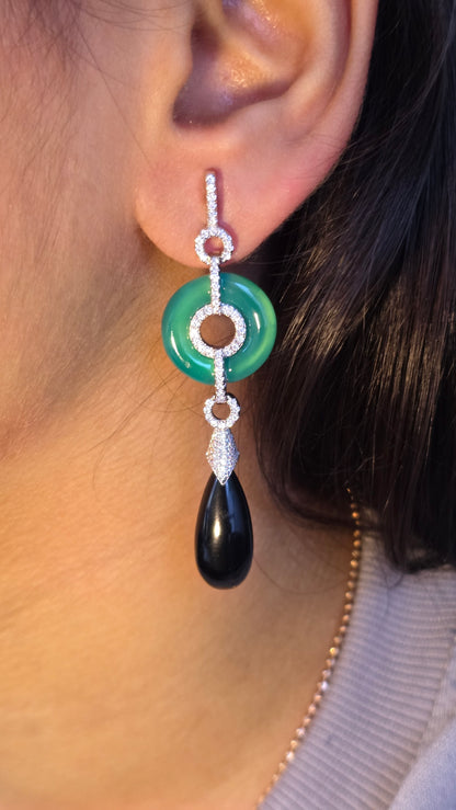 Jade Drop Earrings