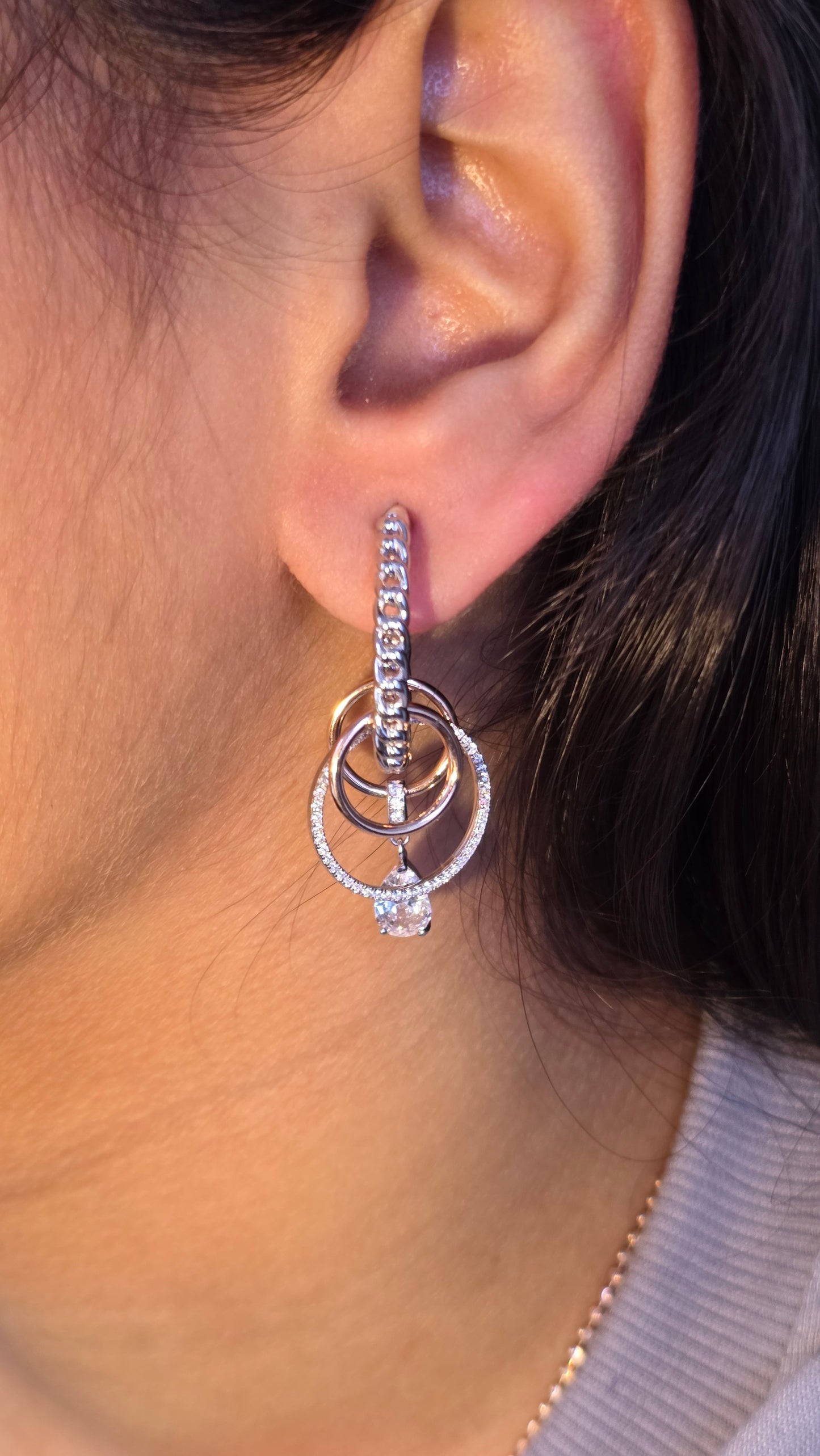 Charm Hoop Earrings