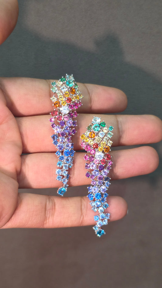 Rainbow Bloom Earrings