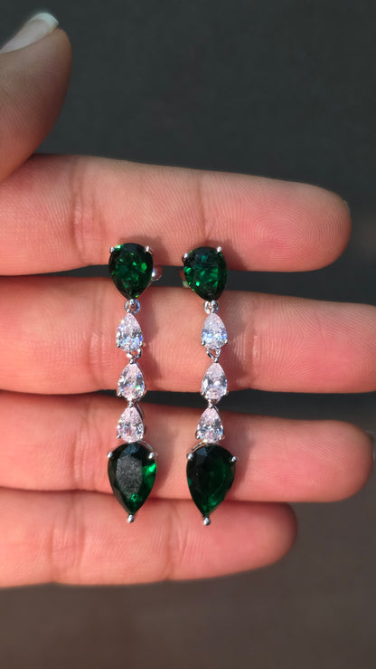 Emerald Drop Earrings