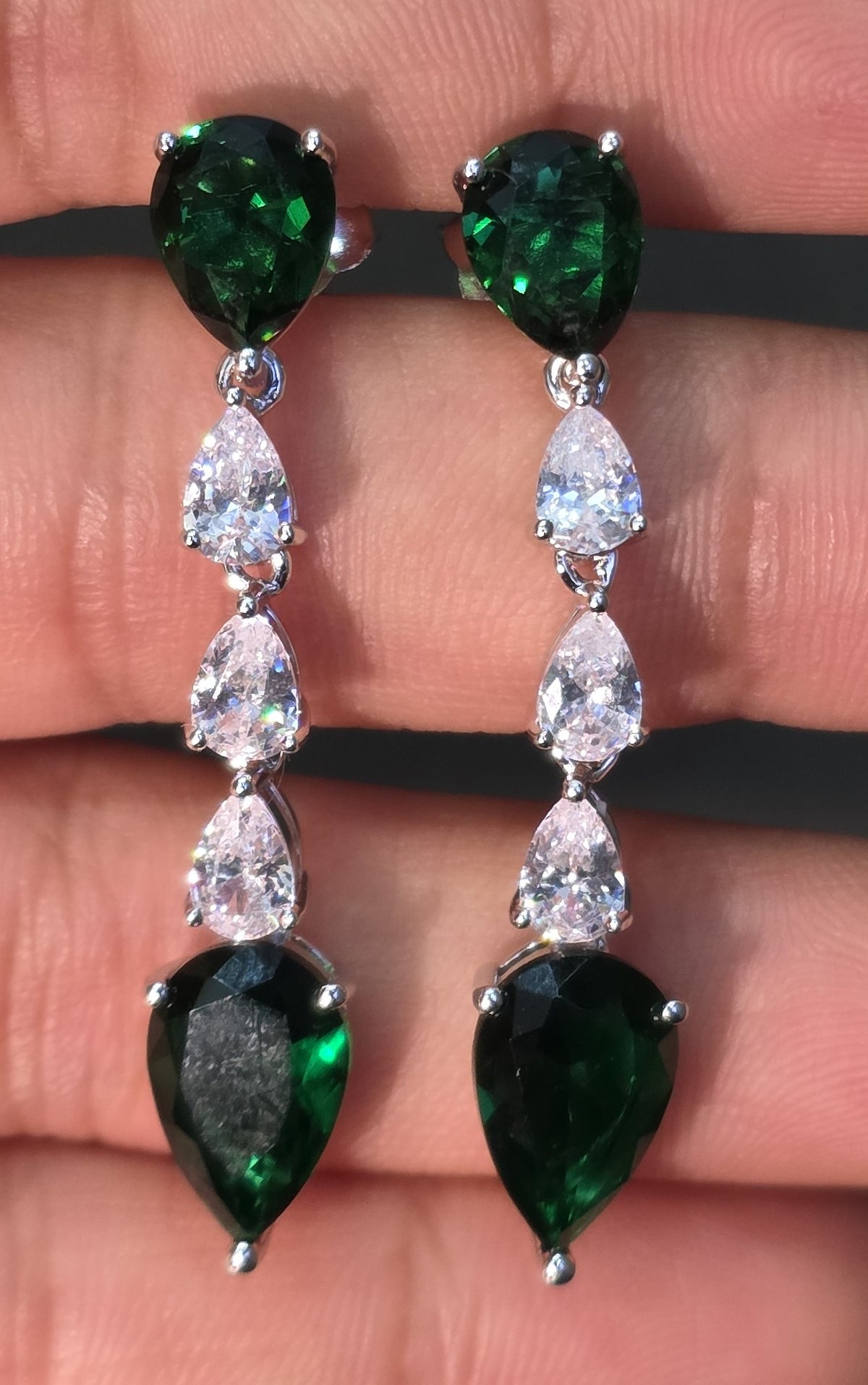 Emerald Drop Earrings