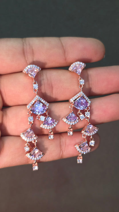 Blush Cascade Earrings