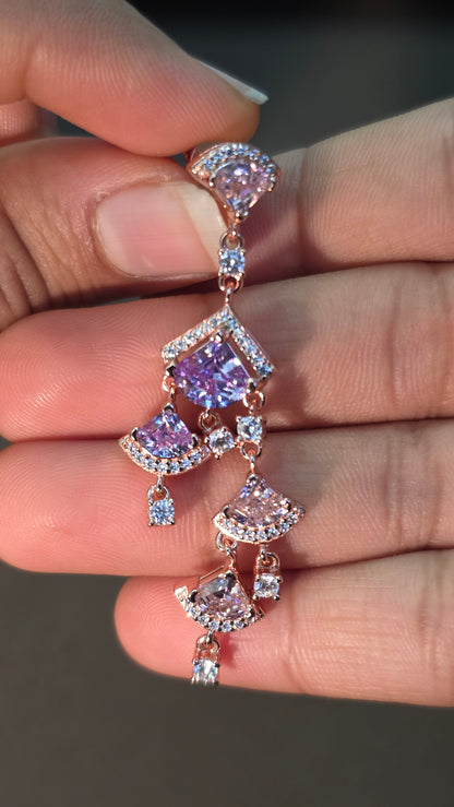 Blush Cascade Earrings