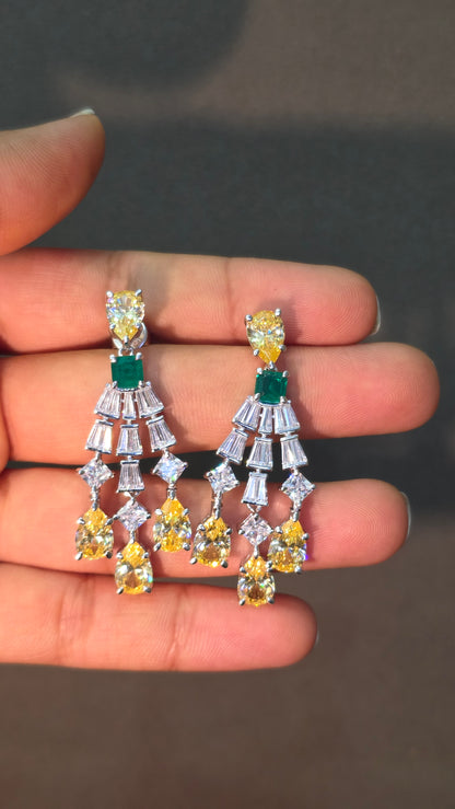 Citrine Chandelier Earrings
