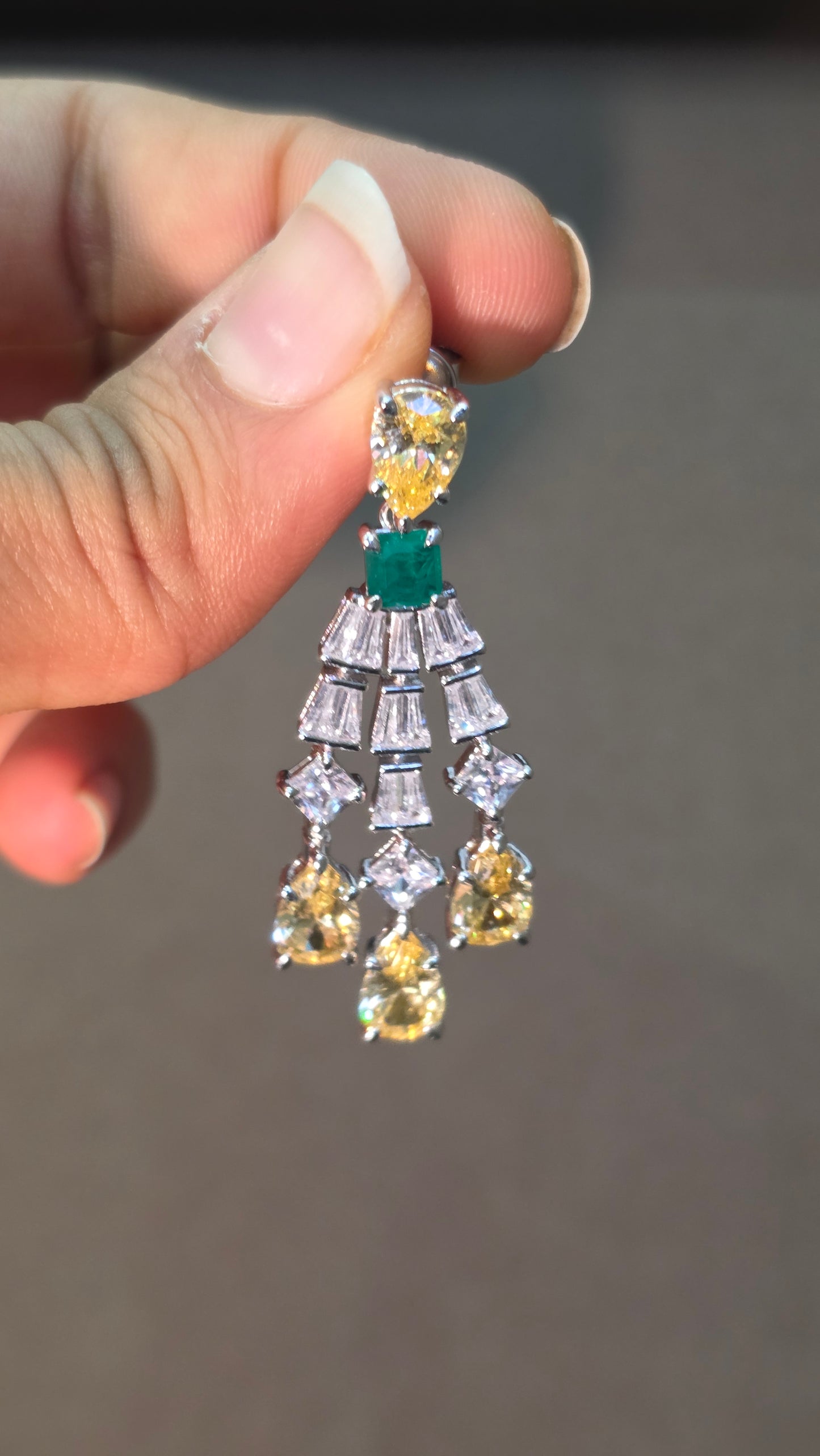 Citrine Chandelier Earrings