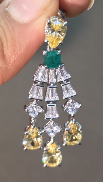 Citrine Chandelier Earrings