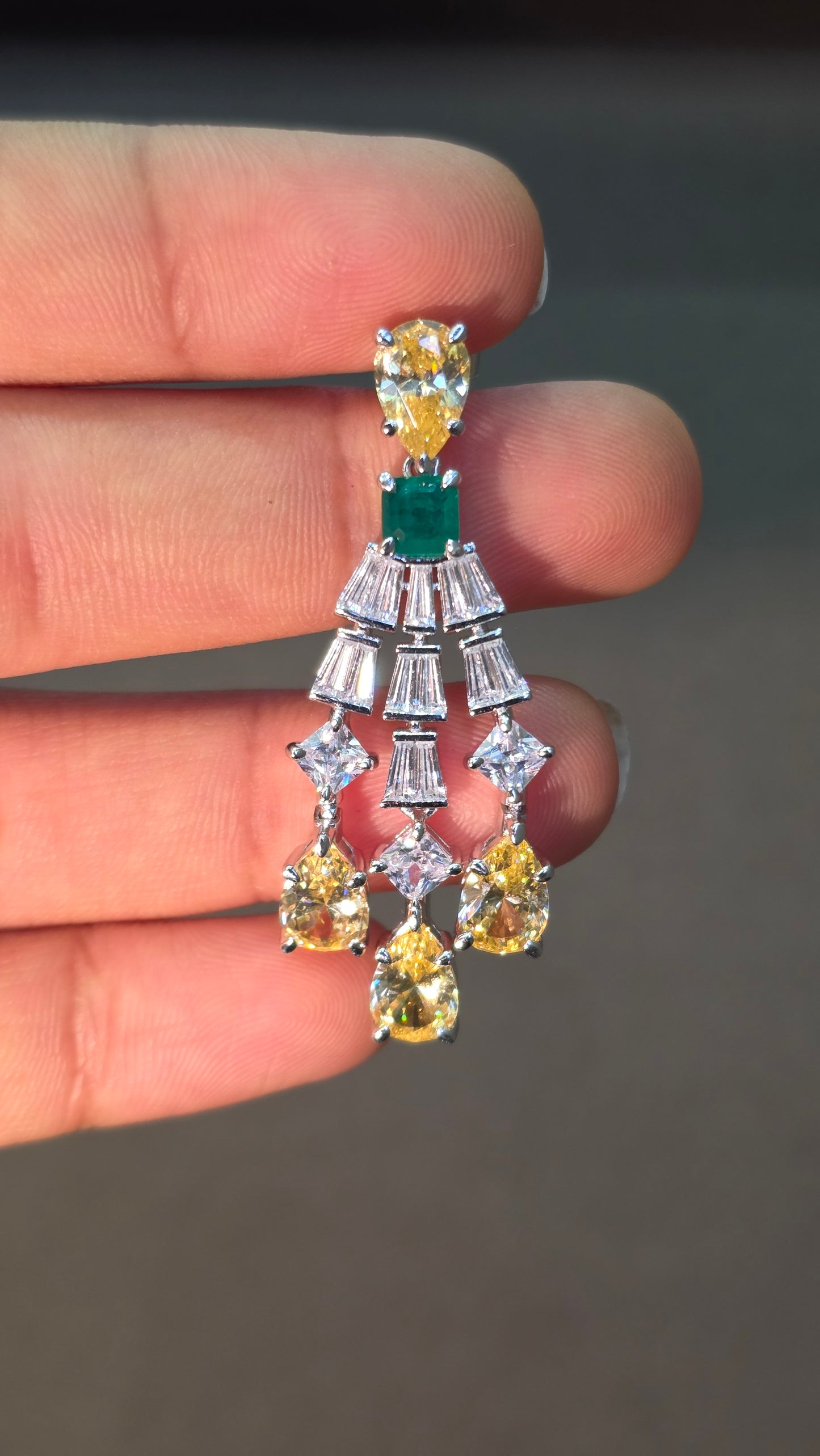 Citrine Chandelier Earrings