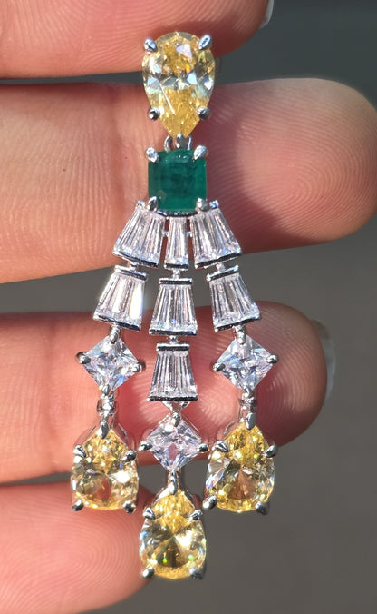 Citrine Chandelier Earrings