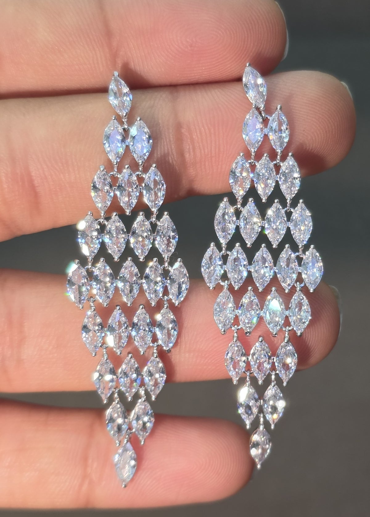 Marquise Shimmer Earrings