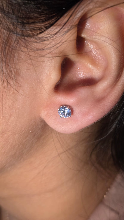 Round Solitaire Studs