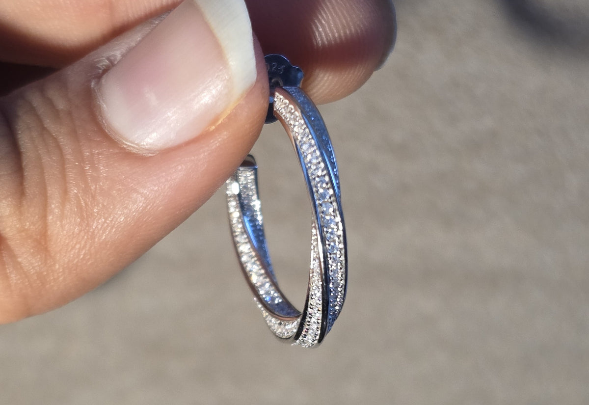 Twist Hoop Earrings