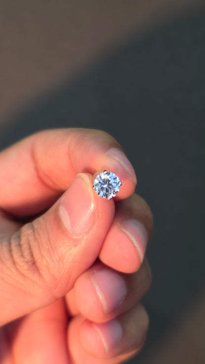 Round Solitaire Studs