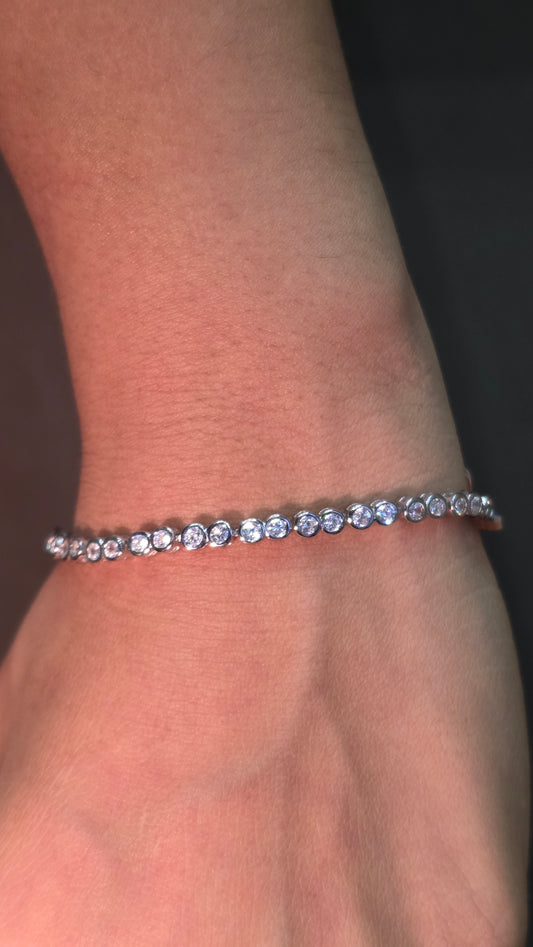 Bezel Tennis Bracelet