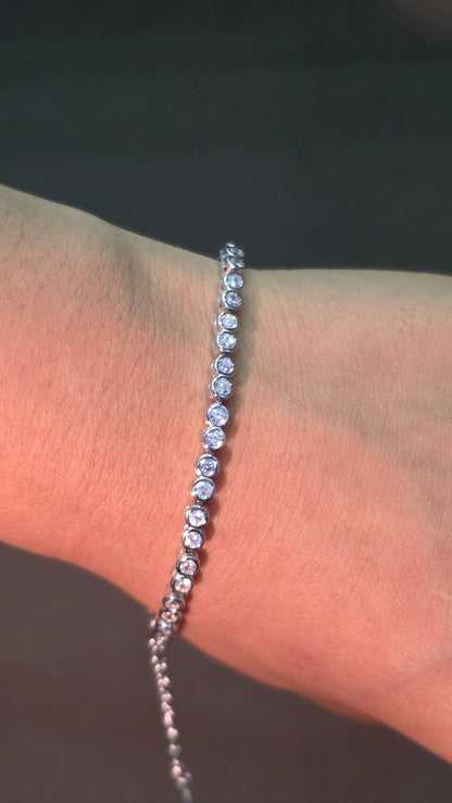 Bezel Tennis Bracelet
