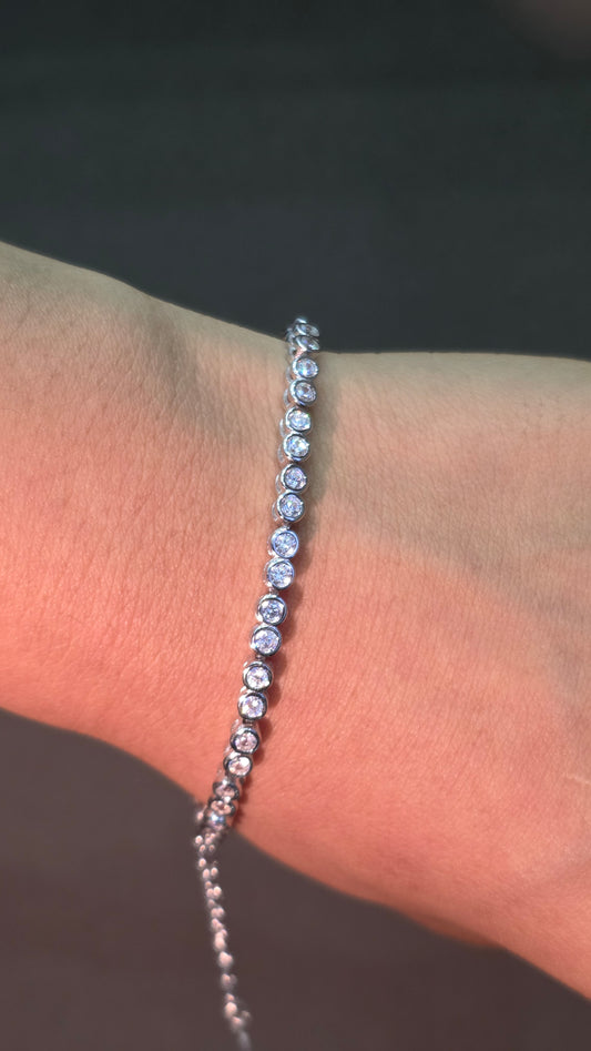 Bezel Tennis Bracelet