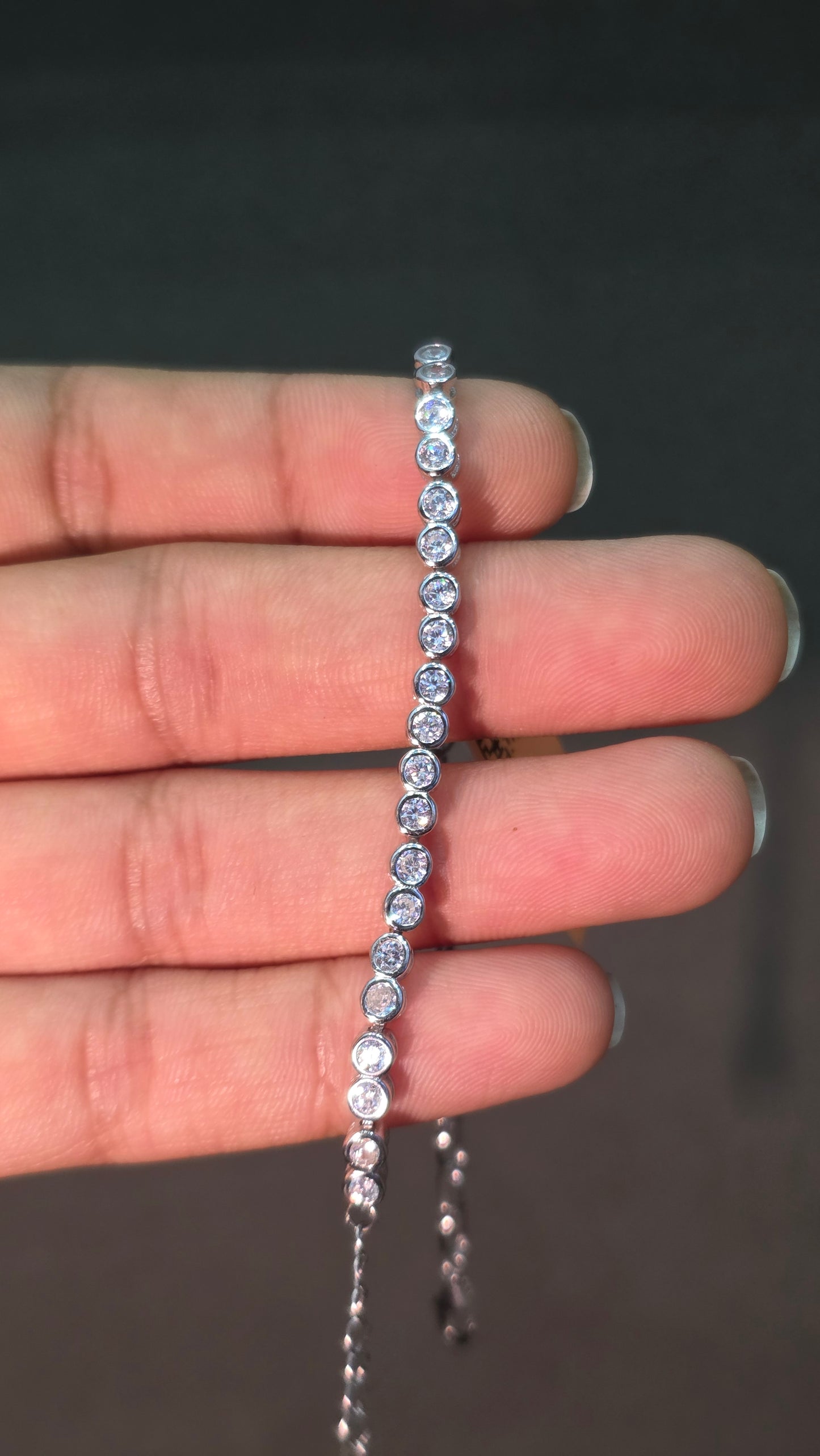 Bezel Tennis Bracelet