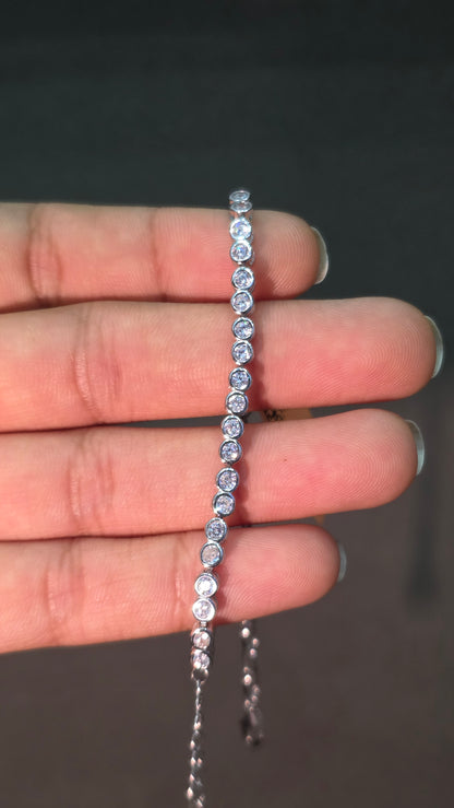 Bezel Tennis Bracelet