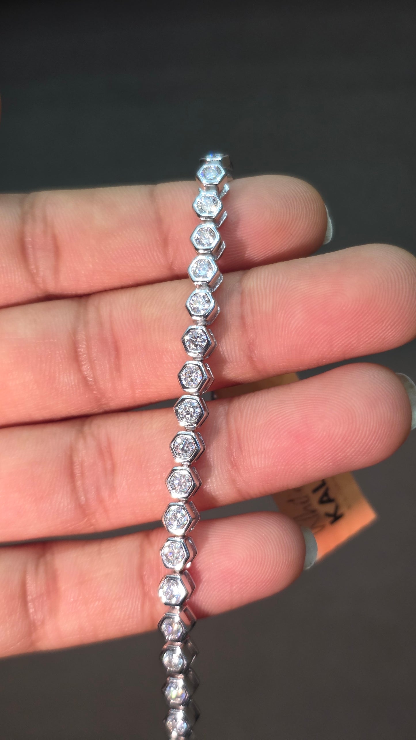 Hexagon Tennis Bracelet