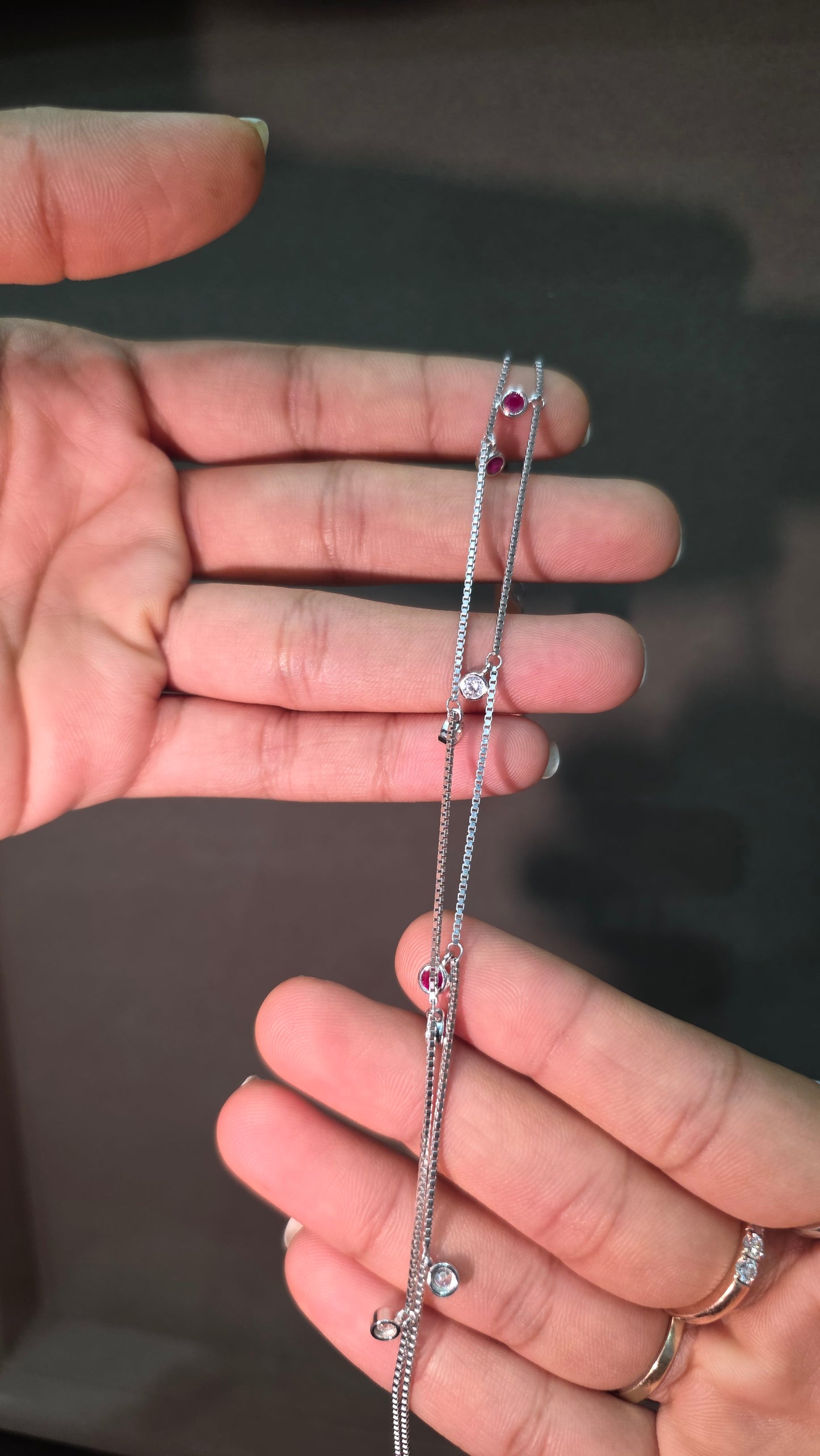 Ruby Wisper Anklet set