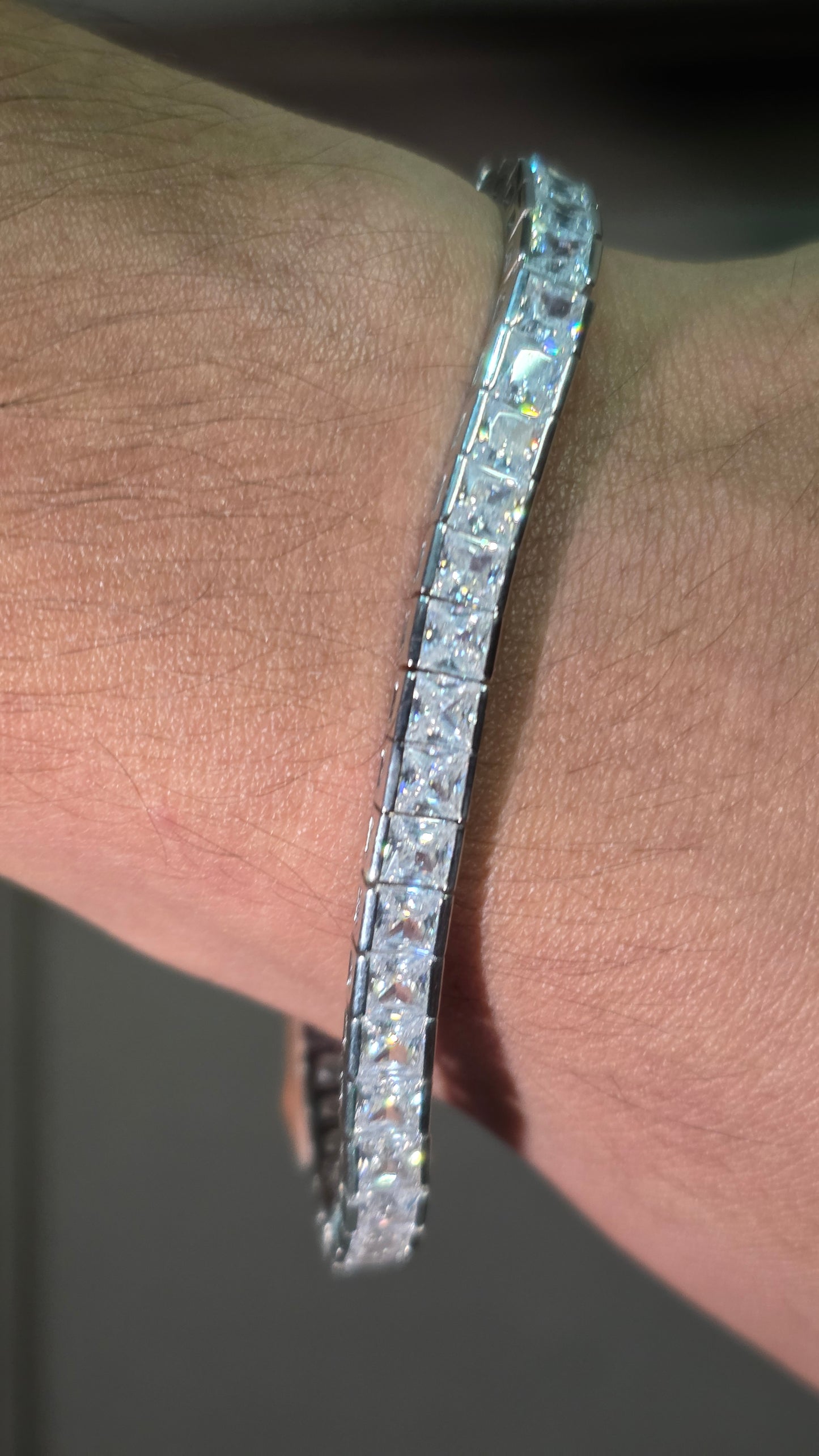 Princess Cut Tennis Bracelet