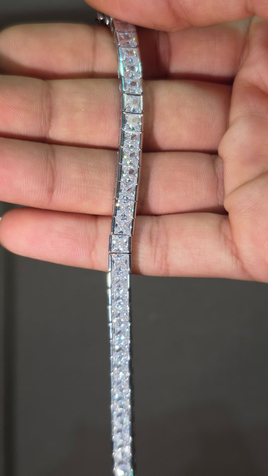 Princess Cut Tennis Bracelet