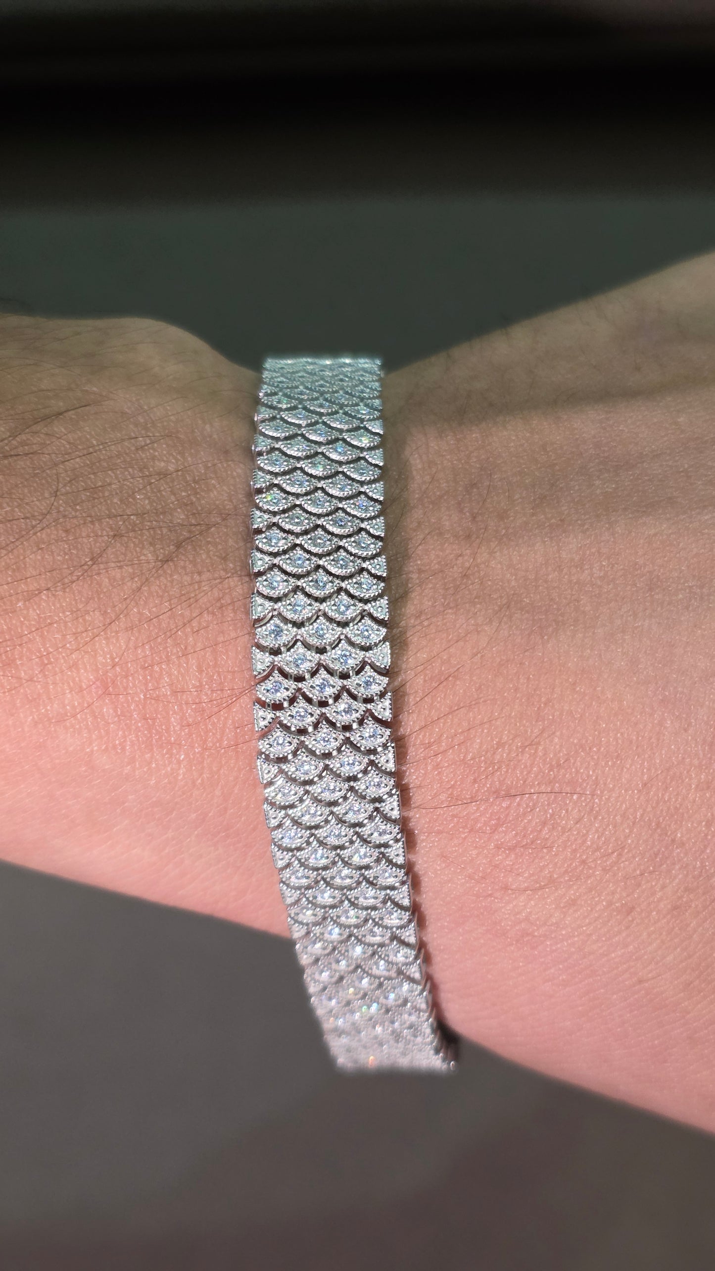 Scallop Tennis Bracelet