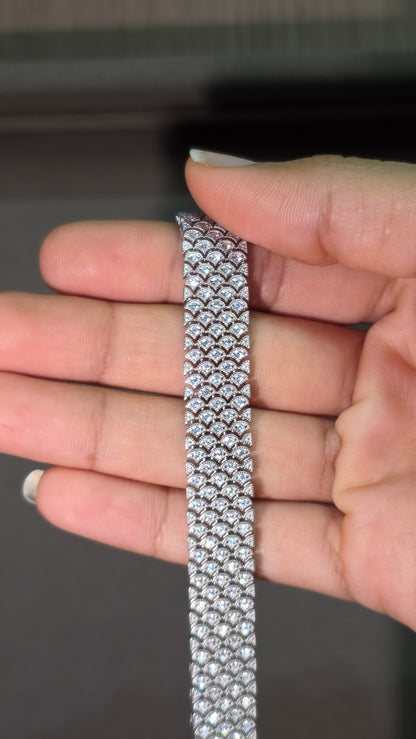 Scallop Tennis Bracelet