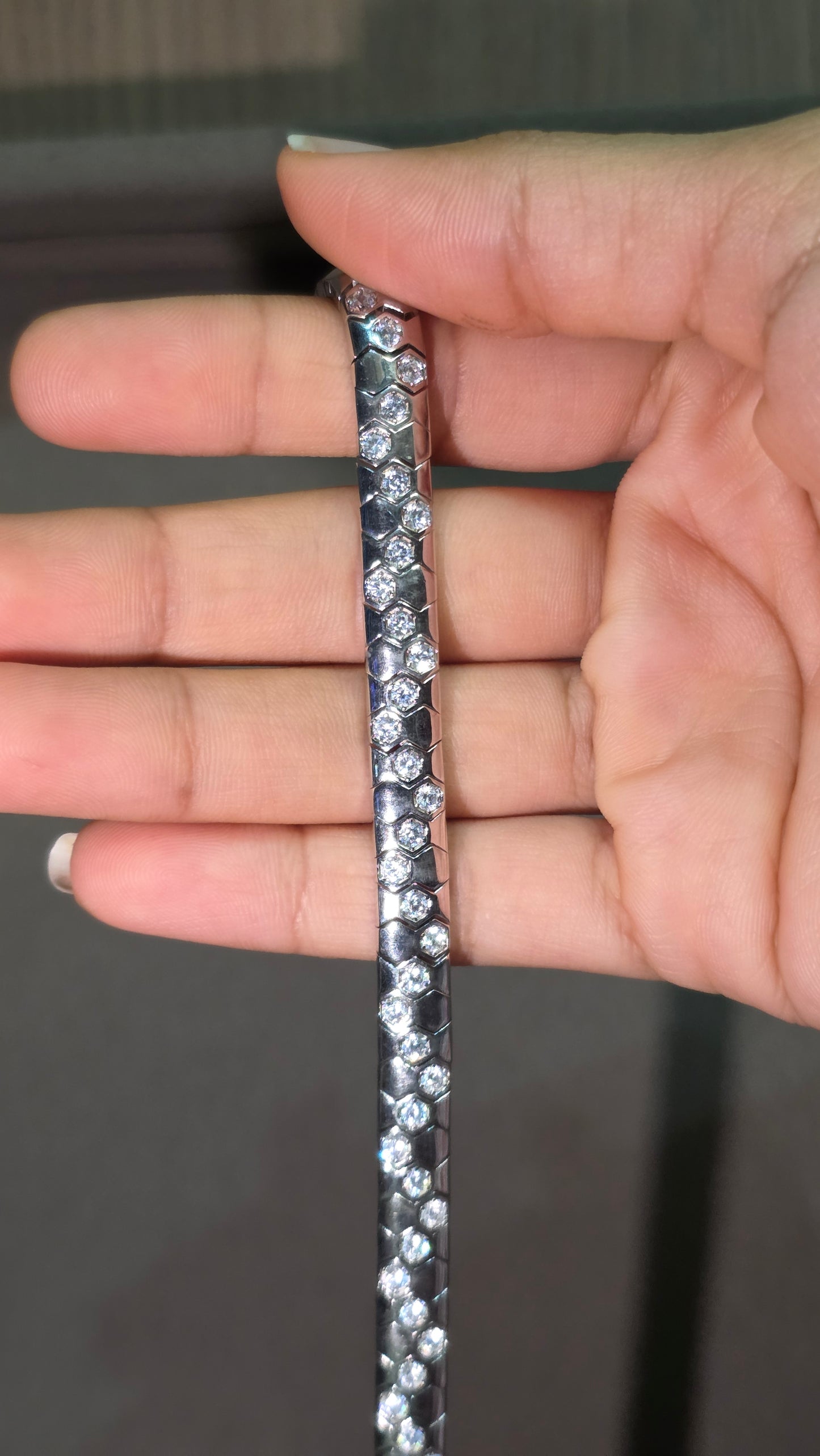 925 Sterling Silver Geometric Bracelet