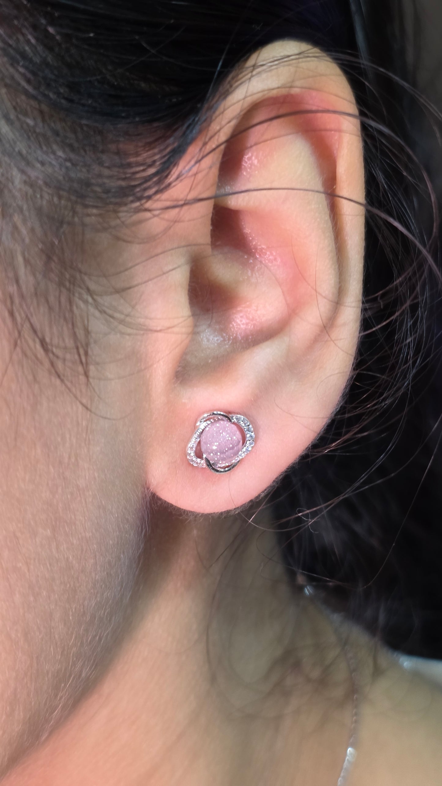 Rosé Orbit Pendant Set
